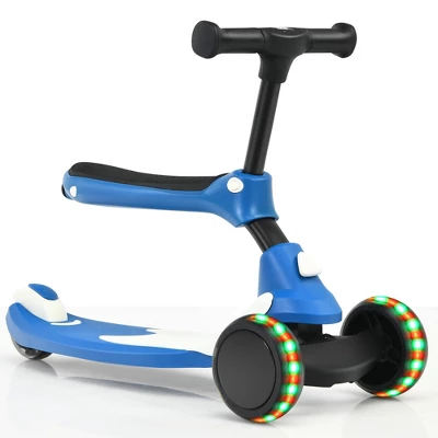 Honeyjoy Portable 3 Wheel Kids Scooter With Gravity Steering System PurpleBlueGreen 8 Honeyjoy Portable 3 Wheel Kids Scooter With Gravity Steering System PurpleBlueGreen - Image 8