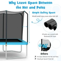 Costway 8 X 14 FT Rectangular Recreational Trampoline W/ Safety Enclosure Net Ladder Outdoor 17 Costway 8 X 14 FT Rectangular Recreational Trampoline W/ Safety Enclosure Net Ladder Outdoor -Costway Store GUEST a13ac72f 3189 4643 880d c82ac3c22d67