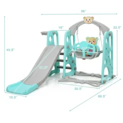 Costway 4-in-1 Toddler Climber And Swing Set W/ Basketball Hoop & Ball PinkGreen 17 Costway 4-in-1 Toddler Climber And Swing Set W/ Basketball Hoop & Ball PinkGreen -Costway Store GUEST a14e4017 1691 4e48 b5eb 327c64662a14