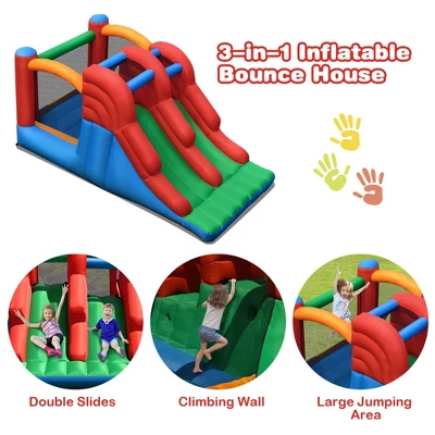 Costway Inflatable Bounce House 3-in-1 Dual Slides Jumping Castle Bouncer Without Blower 5 Costway Inflatable Bounce House 3-in-1 Dual Slides Jumping Castle Bouncer Without Blower - Image 5