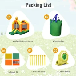 Costway Inflatable Bounce Castle Jumping House Kids Playhouse W/ Slide & 735W Blower 17 Costway Inflatable Bounce Castle Jumping House Kids Playhouse W/ Slide & 735W Blower -Costway Store GUEST a1ecade6 68d7 48ef 8e2e a46d7b464750