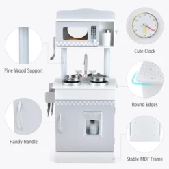 Costway Kids Kitchen PlaySet Pretend Wooden Play Kitchen With IceDispenser&Stovefor Toddler 17 Costway Kids Kitchen PlaySet Pretend Wooden Play Kitchen With IceDispenser&Stovefor Toddler -Costway Store GUEST a236de9b cd0e 4fd0 89ff c739df99b13a