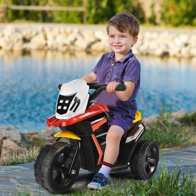 Costway 6V Ride-On Toy Motorcycle Trike 3-Wheel Electric Bicycle W/ Music&Horn 1 Costway 6V Ride-On Toy Motorcycle Trike 3-Wheel Electric Bicycle W/ Music&Horn