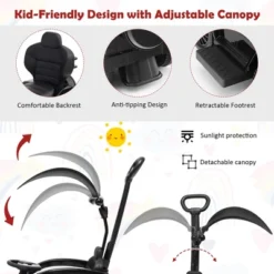 Costway 3 In 1 Ride On Push Car Mercedes Benz G350 Stroller Sliding Car W/ Canopy 18 Costway 3 In 1 Ride On Push Car Mercedes Benz G350 Stroller Sliding Car W/ Canopy -Costway Store GUEST a277cabd 0c6c 4d84 af41 f684e3b024fd