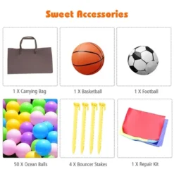 Costway InflatableBounce House Castle Slide Bouncer Kids Shooting Net/Without Blower 16 Costway InflatableBounce House Castle Slide Bouncer Kids Shooting Net/Without Blower -Costway Store GUEST a5605b55 a7e3 44dd 839e d7d47c547a1f