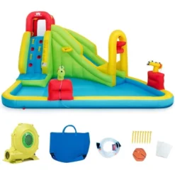 Costway Inflatable Water Slide Kids Bounce House W/480w Blower 12 Costway Inflatable Water Slide Kids Bounce House W/480w Blower -Costway Store GUEST a56b183a 3a42 4865 af09 b30e33ff5942