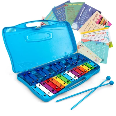 Costway 25 Notes Kids Glockenspiel Chromatic Metal Xylophone W/Case And 2 Mallets 9 Costway 25 Notes Kids Glockenspiel Chromatic Metal Xylophone W/Case And 2 Mallets - Image 9