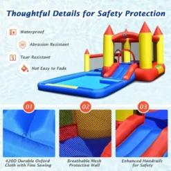 Costway Inflatable Water Slide Castle Kids Bounce House Indoor & Outdoor Without Blower 14 Costway Inflatable Water Slide Castle Kids Bounce House Indoor & Outdoor Without Blower -Costway Store GUEST a8afbe4b f6b3 45d3 a4e0 6df60f97b086