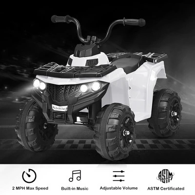 Costway Kids Ride On ATV Quad 4 Wheeler Electric Toy Car 6V Battery Power Led Lights 3 Costway Kids Ride On ATV Quad 4 Wheeler Electric Toy Car 6V Battery Power Led Lights - Image 3