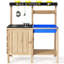 Costway Kids Kitchen Playset Wooden Outdoor Mud Kitchen Pretend Play Toy W/ Kitchenware 17 Costway Kids Kitchen Playset Wooden Outdoor Mud Kitchen Pretend Play Toy W/ Kitchenware -Costway Store GUEST a9b6985e e0ef 450f 9875 0fe52c6b070c