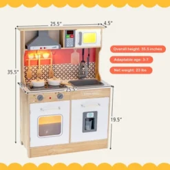 Costway Wooden Kitchen Playset Multi-Functional Pretend Cooking Set W/ Lights & Sounds 11 Costway Wooden Kitchen Playset Multi-Functional Pretend Cooking Set W/ Lights & Sounds -Costway Store GUEST aa944461 1041 4e7a 962e 74284a136cd1