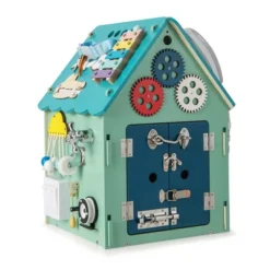 Costway Wooden Busy House Montessori Toy With Sensory Games & Interior Storage Space Blue/Pink -Costway Store GUEST aaeeb0d4 e0e5 4d16 ba0c 93791aa7c17d