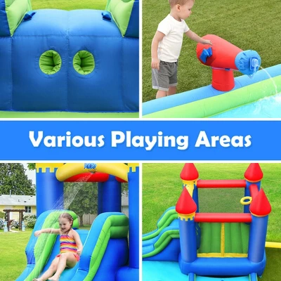 Costway Inflatable Bouncer Climbing Slide Bounce House Water Park BallPit Without Blower 8 Costway Inflatable Bouncer Climbing Slide Bounce House Water Park BallPit Without Blower - Image 8