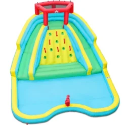 Costway Inflatable Mighty Water Slide Park Bounce Splash Pool Patio