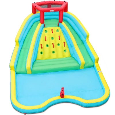 Costway Inflatable Mighty Water Slide Park Bounce Splash Pool Patio 1 Costway Inflatable Mighty Water Slide Park Bounce Splash Pool Patio