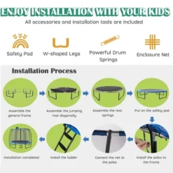 Costway 12FT Recreational Trampoline W/ Basketball Hoop Safety Enclosure Net Ladder 16 Costway 12FT Recreational Trampoline W/ Basketball Hoop Safety Enclosure Net Ladder -Costway Store GUEST af2a5d6c 98a5 4a51 95c8 ddbf28c6b030 1