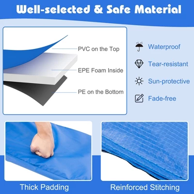 Costway 8/10/12/14/15/16FT Trampoline Replacement Safety Pad Universal Trampoline Cover 8 Costway 8/10/12/14/15/16FT Trampoline Replacement Safety Pad Universal Trampoline Cover - Image 8