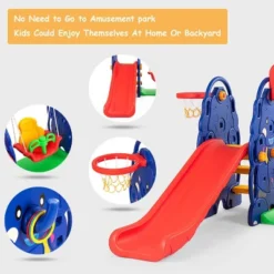 Costway 3 In 1 Junior Children Climber Slide Swing Seat Basketball Hoop Playset Backyard 11 Costway 3 In 1 Junior Children Climber Slide Swing Seat Basketball Hoop Playset Backyard -Costway Store GUEST b1339543 5165 4a31 9f19 66df663030b3