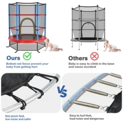 Costway 55" Kids Trampoline Bouncing Jumping Mat Recreational Trampoline W/Enclosure Net 14 Costway 55" Kids Trampoline Bouncing Jumping Mat Recreational Trampoline W/Enclosure Net -Costway Store GUEST b433862d 9dee 4309 a084 a218659163ef