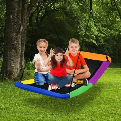 Costway 700lb Giant 60'' Platform Tree Swing For Kids And Adults 2 Costway 700lb Giant 60'' Platform Tree Swing For Kids And Adults - Image 2