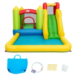 Costway Inflatable Bounce House Water Slide Jump Bouncer With Climbing Wall And Splash Pool Blower Excluded 17 Costway Inflatable Bounce House Water Slide Jump Bouncer With Climbing Wall And Splash Pool Blower Excluded -Costway Store GUEST b5a8f592 d6fd 4944 ac3f 896ba686e102