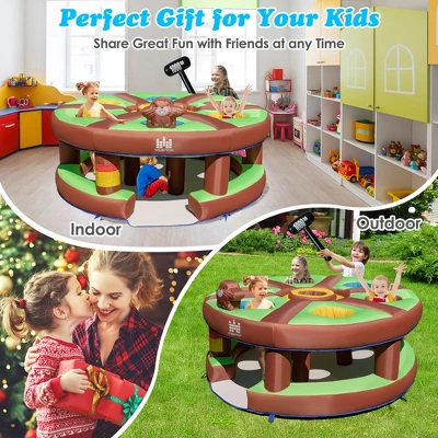 Costway Inflatable Whack-a-Mole Themed Castle For Kids Interactive Game W/ 480W Blower 2 Costway Inflatable Whack-a-Mole Themed Castle For Kids Interactive Game W/ 480W Blower - Image 2