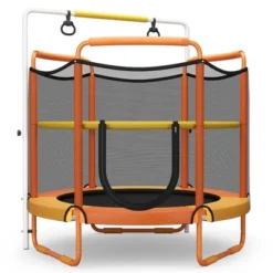 Costway 5FT Kids 3-in-1 Game Trampoline Seamless W/ Enclosure Net Spring Pad In/ Outdoor 15 Costway 5FT Kids 3-in-1 Game Trampoline Seamless W/ Enclosure Net Spring Pad In/ Outdoor -Costway Store GUEST b6ae20fd 8742 4bca b889 4f501e18827e
