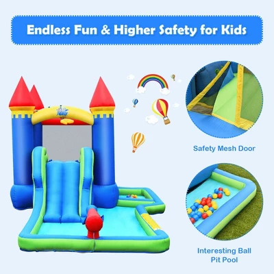 Costway Inflatable Bouncer Climbing Slide Bounce House Water Park BallPit Without Blower 5 Costway Inflatable Bouncer Climbing Slide Bounce House Water Park BallPit Without Blower - Image 5