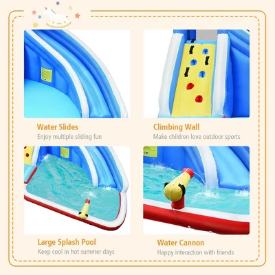 Costway Inflatable Water Slide Animal Shaped Bounce House Castle Splash Water Pool Without Blower 5 Costway Inflatable Water Slide Animal Shaped Bounce House Castle Splash Water Pool Without Blower - Image 5