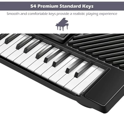 Costway 54 Keys Electronic Music Keyboard Kid Piano Organ W/Mic & Adapter 5 Costway 54 Keys Electronic Music Keyboard Kid Piano Organ W/Mic & Adapter - Image 5