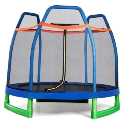 Costway 7 FT Kids Trampoline W/Safety Enclosure Net Spring Pad Indoor Outdoor Heavy Duty YellowBlue 22 Costway 7 FT Kids Trampoline W/Safety Enclosure Net Spring Pad Indoor Outdoor Heavy Duty YellowBlue -Costway Store GUEST bc1eb7a5 a379 4d30 ae7f ed9dab7aa5e8