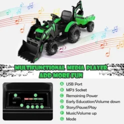 Costway 3-in-1 Kids Ride On Excavator Bulldozer 12V Electric Tractor Remote W/ Trailer 14 Costway 3-in-1 Kids Ride On Excavator Bulldozer 12V Electric Tractor Remote W/ Trailer -Costway Store GUEST bcc82f96 84c5 4cd9 934d 5a640e716b60