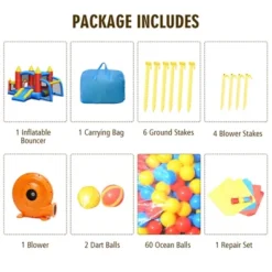 Costway Kid Inflatable Bounce House Slide Jumping Castle W/Soccer Goal Ball Pit & Blower 17 Costway Kid Inflatable Bounce House Slide Jumping Castle W/Soccer Goal Ball Pit & Blower -Costway Store GUEST bd16f662 6587 4a9d 8dbc 579facdc0384