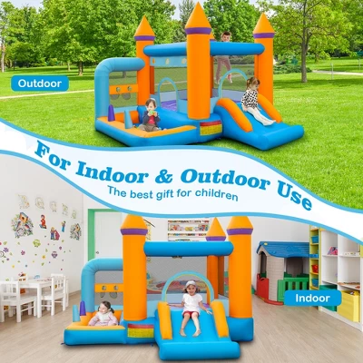 Costway 5-in-1 Inflatable Bounce Castle Kids Jumping Bouncer With Ocean Balls & 735W Blower 3 Costway 5-in-1 Inflatable Bounce Castle Kids Jumping Bouncer With Ocean Balls & 735W Blower - Image 3