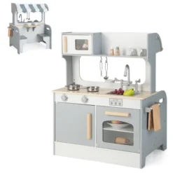 Costway 2 In 1 Kids Play Kitchen& Restaurant Double Sided Wooden Kitchen Playset Toddler 19 Costway 2 In 1 Kids Play Kitchen& Restaurant Double Sided Wooden Kitchen Playset Toddler -Costway Store GUEST c0560143 2bc6 4a06 ad62 8335ef7e1d08