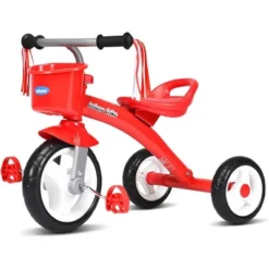 Costway Kids Tricycle Rider With Adjustable Seat Storage Basket Premium Quiet Wheels Non-Slip Handle RedGreen -Costway Store GUEST c09ca4b9 8685 453d 9277 e29d80c1346f