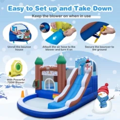 Costway 6-in-1 Winter Theme Snowman Inflatable Castle Kids Bounce House With 735W Blower 15 Costway 6-in-1 Winter Theme Snowman Inflatable Castle Kids Bounce House With 735W Blower -Costway Store GUEST c1a1e670 7bba 4fc7 8c48 b5882dffa68f