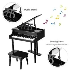 Childs 30 Key Toy Grand Baby Piano W/ Kids Bench Wood Black New 11 Childs 30 Key Toy Grand Baby Piano W/ Kids Bench Wood Black New -Costway Store GUEST c2ef29a6 6fe3 49f2 8661 cd6e0865267d