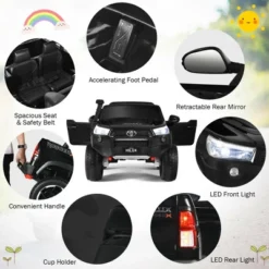 Costway 2x12V Licensed Toyota Hilux Ride On Truck Car 2-Seater 4WD W/ Remote Control 15 Costway 2x12V Licensed Toyota Hilux Ride On Truck Car 2-Seater 4WD W/ Remote Control -Costway Store GUEST c3032c92 f7c4 4fc0 8f16 cd1faa58393a