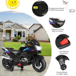 Costway 12V Kids Ride On Motorcycle Electric Motor Bike W/ Training Wheels & Light Black 13 Costway 12V Kids Ride On Motorcycle Electric Motor Bike W/ Training Wheels & Light Black -Costway Store GUEST c31076b4 fd49 4a69 9125 e0a85b90c9b9