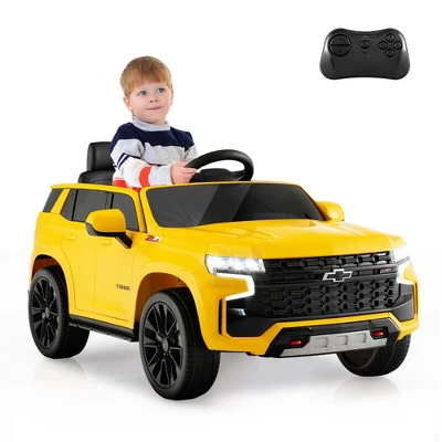 Costway 12V Kids Ride On Car Chevrolet Tahoe Electric Truck SUV Remote W/ Light & Music 9 Costway 12V Kids Ride On Car Chevrolet Tahoe Electric Truck SUV Remote W/ Light & Music - Image 9