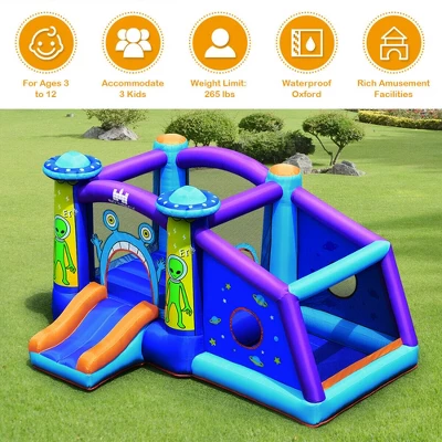 Costway Inflatable Bounce House Alien Bouncer Kids Jump Slide Ball Pit Without Blower 4 Costway Inflatable Bounce House Alien Bouncer Kids Jump Slide Ball Pit Without Blower - Image 4