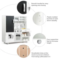 Costway Wood Kitchen Toy Kids Cooking Pretend Play Setw/ Utensils,Sounds & Wordpad White 14 Costway Wood Kitchen Toy Kids Cooking Pretend Play Setw/ Utensils,Sounds & Wordpad White -Costway Store GUEST c4b8950c b40b 43af b12f b1f72873a591