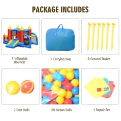 Costway Inflatable Bounce House Slide Jumping Castle Soccer Goal Ball Pit Without Blower 17 Costway Inflatable Bounce House Slide Jumping Castle Soccer Goal Ball Pit Without Blower -Costway Store GUEST c4cc596a e996 47dd a245 dcee4964fbc5