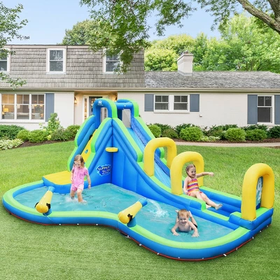 Costway Inflatable Water Slide Kids Bounce House Castle Splash Pool Without Blower 3 Costway Inflatable Water Slide Kids Bounce House Castle Splash Pool Without Blower - Image 3