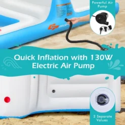 Costway Giant 4 Person Inflatable Island Lake Floating Lounge Raft W/ 130W Electric Air Pump 14 Costway Giant 4 Person Inflatable Island Lake Floating Lounge Raft W/ 130W Electric Air Pump -Costway Store GUEST c6538e32 4fa9 4a04 9f47 b5b2def9d966
