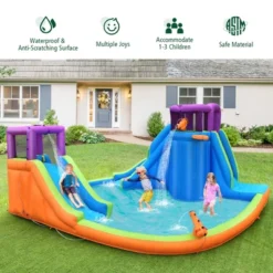 Costway 6 In 1 Inflatable Dual Slide Water Park Climbing Bouncer 13 Costway 6 In 1 Inflatable Dual Slide Water Park Climbing Bouncer -Costway Store GUEST c89bc20f b3e1 4acb a476 3c0554003114