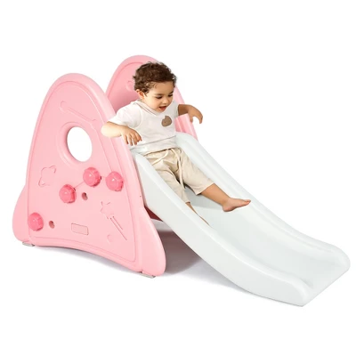 Costway Freestanding Baby Slide Indoor First Play Climber Slide Set For Boys Girls PinkBlueGray 12 Costway Freestanding Baby Slide Indoor First Play Climber Slide Set For Boys Girls PinkBlueGray - Image 12