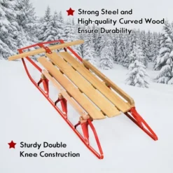 Costway 54''Kids Wooden Snow Sled Runners Steering Bar Steering Snow Slider 13 Costway 54''Kids Wooden Snow Sled Runners Steering Bar Steering Snow Slider -Costway Store GUEST caf1ba1e eb09 494e 89f7 2e51df5676a1