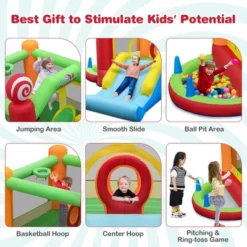 Costway Candy Land Theme Kids Inflatable Bounce Castle With 735W Air Blower Indoor Outdoor 15 Costway Candy Land Theme Kids Inflatable Bounce Castle With 735W Air Blower Indoor Outdoor -Costway Store GUEST cb2e9c5a 9eb1 4ca8 a253 66bff6917347